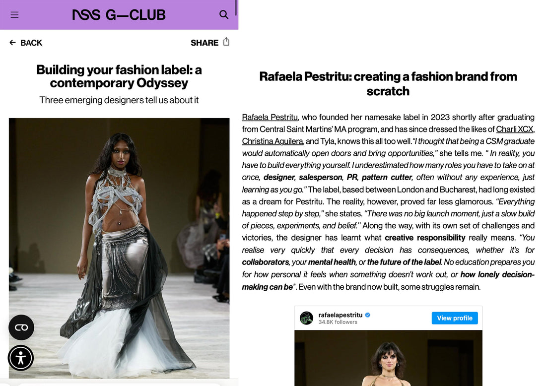 Creating a fashion brand from scratch