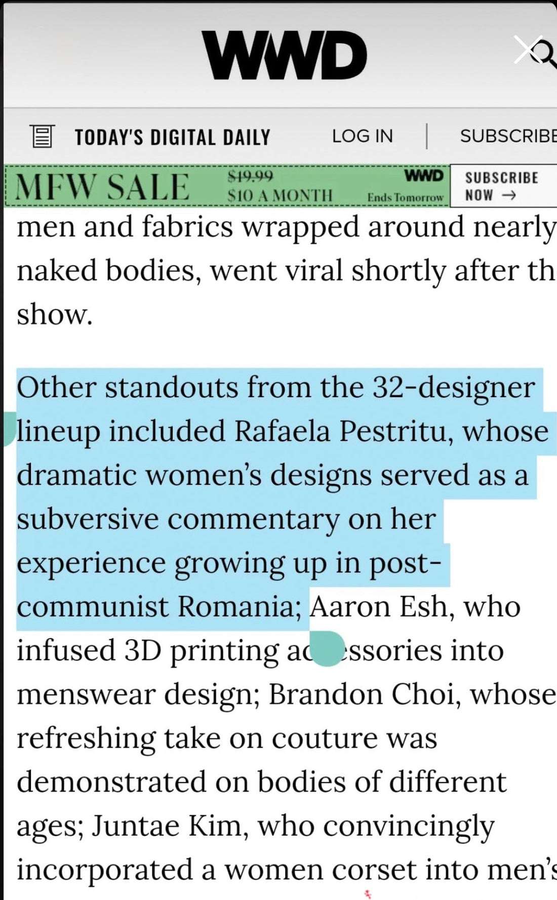 WWD RP