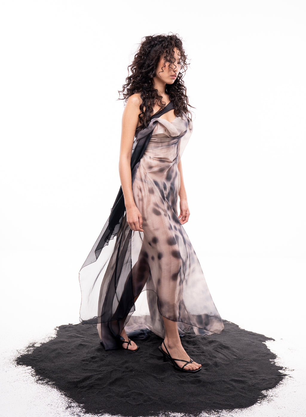 Animal Print Silk Dress