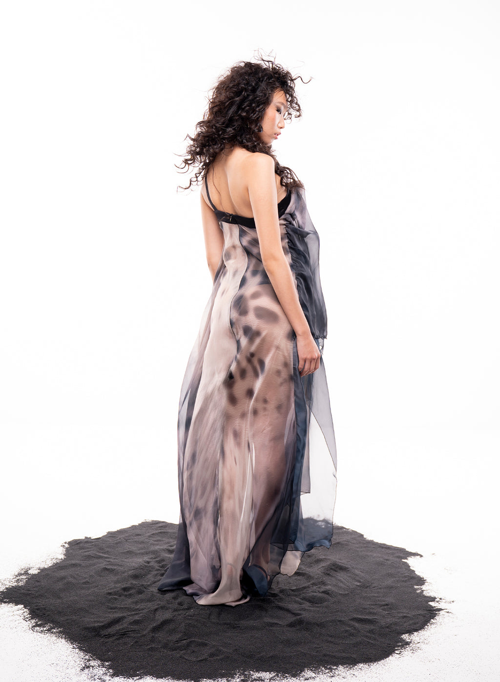 Animal Print Silk Dress