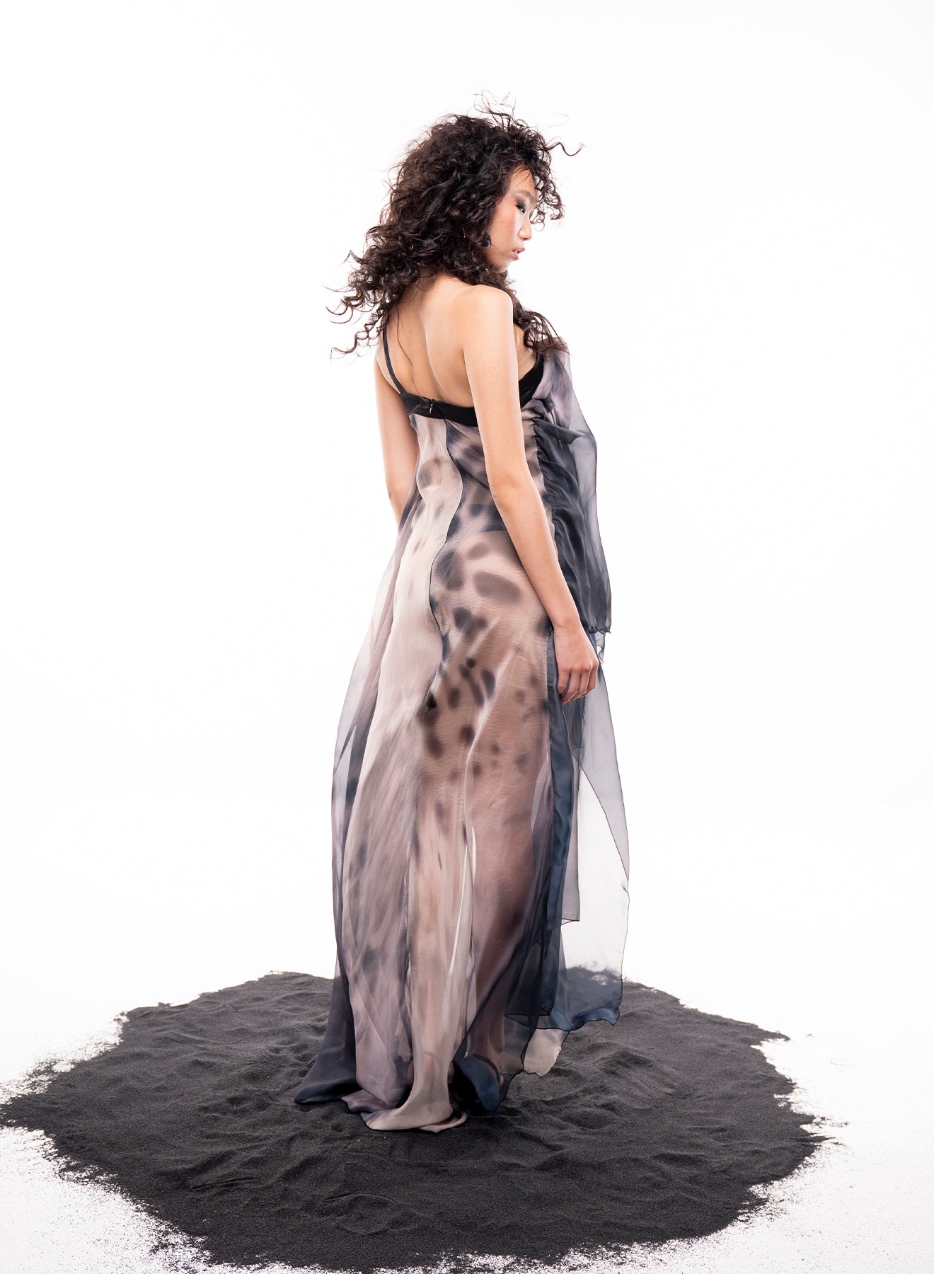 Animal Print Silk Dress