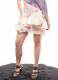 Cream Ruffled Skirt