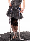 Black Ruffled Skirt